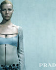 Prada 1999 / 2000 Pre-Collection Dress with Chiffon and Patent Leather Detail