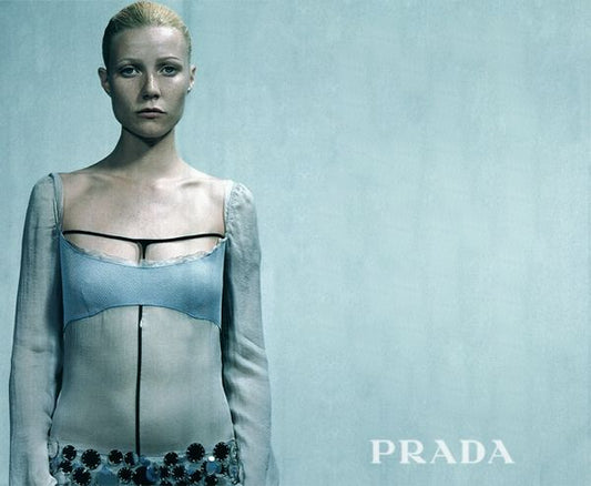 Prada 1999 / 2000 Pre-Collection Dress with Chiffon and Patent Leather Detail