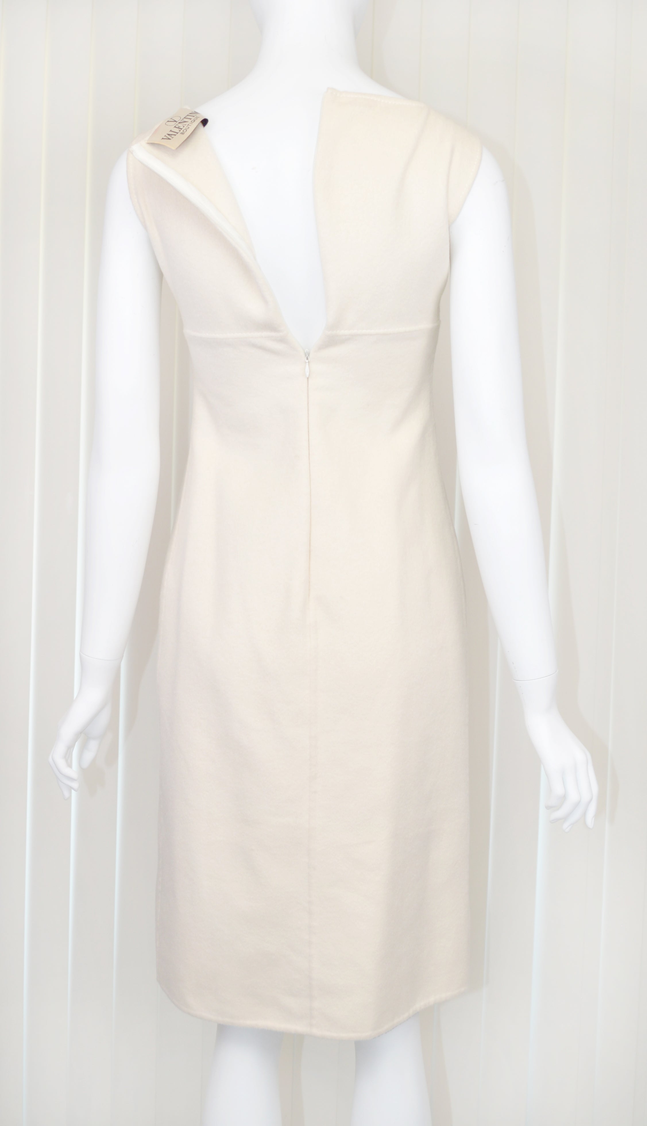 ワンピース VALENTINO IVORY WOOL BLEND DRESS Valentino Boutique Ivory Wool Dress – Anteactus