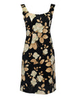 Dolce & Gabbana FW 1997 Embossed Mini Dress with Floral Print