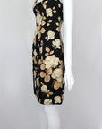 Dolce & Gabbana FW 1997 Embossed Mini Dress with Floral Print