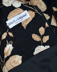 Dolce & Gabbana FW 1997 Embossed Mini Dress with Floral Print