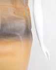 Trussardi Gradient Leather Strapless Dress
