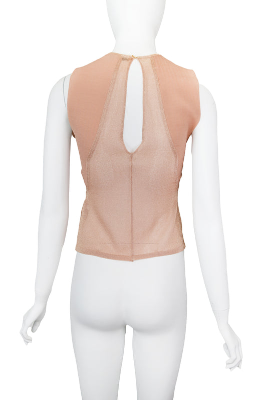 Alessandro Dell Acqua Shimmery Sheer Top