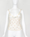 Prada 2004 Embellished Organza Tulle Camisole