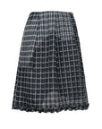 Prada SS 1999 Gradient Checked Silk Skirt