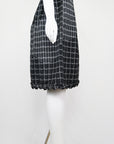 Prada SS 1999 Gradient Checked Silk Skirt