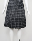 Prada SS 1999 Gradient Checked Silk Skirt
