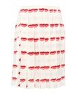 Prada SS 2000 Kiss Print Silk Skirt