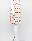 Prada SS 2000 Kiss Print Silk Skirt