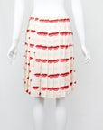 Prada SS 2000 Kiss Print Silk Skirt