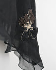 Prada FW 2000 Chiffon Silk Flower Dress