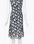 Valentino 2005 Sheer Silk Floral Dress