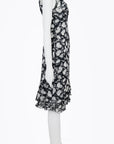 Valentino 2005 Sheer Silk Floral Dress