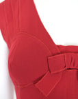 Prada Red Dress with Articulated Seams