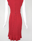 Prada Red Dress with Articulated Seams