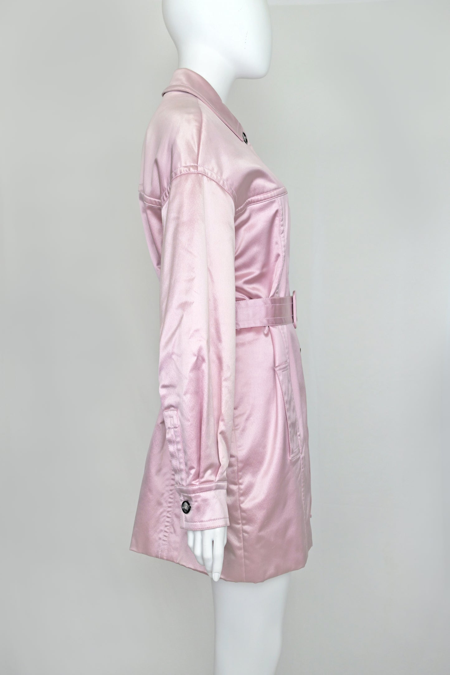 Prada FW 1991 Pink Satin Coat