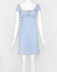 Prada 1999 / 2000 Pre-Collection Dress with Chiffon and Patent Leather Detail