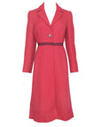 Prada FW 2000 Red Wool Coat