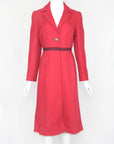 Prada FW 2000 Red Wool Coat