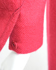 Prada FW 2000 Red Wool Coat