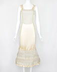 MIU MIU FW 1999 Silk Dress w Neoprene Tech Accents