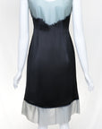Prada SS 1998 Silk Dress with Latex Trim