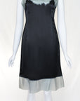 Prada SS 1998 Silk Dress with Latex Trim
