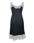 Prada SS 1998 Silk Dress with Latex Trim