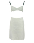 Prada SS 1999 canvas bra and skirt set