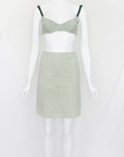 Prada SS 1999 canvas bra and skirt set