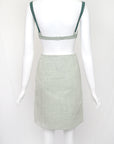 Prada SS 1999 canvas bra and skirt set