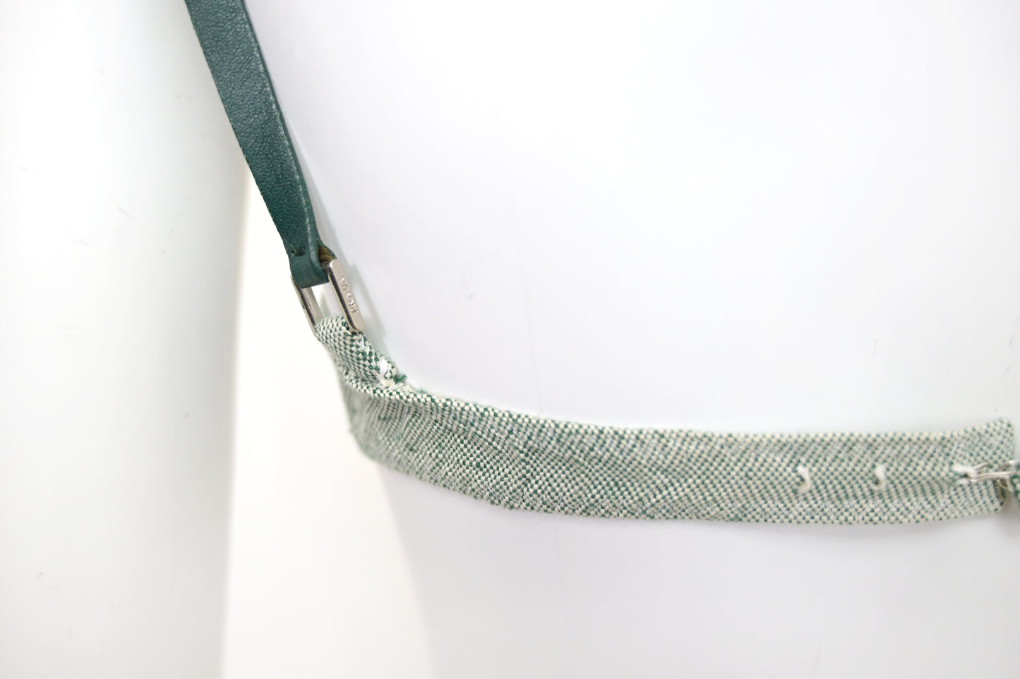 Prada SS 1999 canvas bra and skirt set