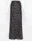 Prada SS 1997 Leaf Print Silk Skirt