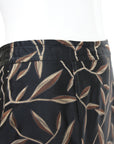 Prada SS 1997 Leaf Print Silk Skirt
