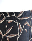 Prada SS 1997 Leaf Print Silk Skirt