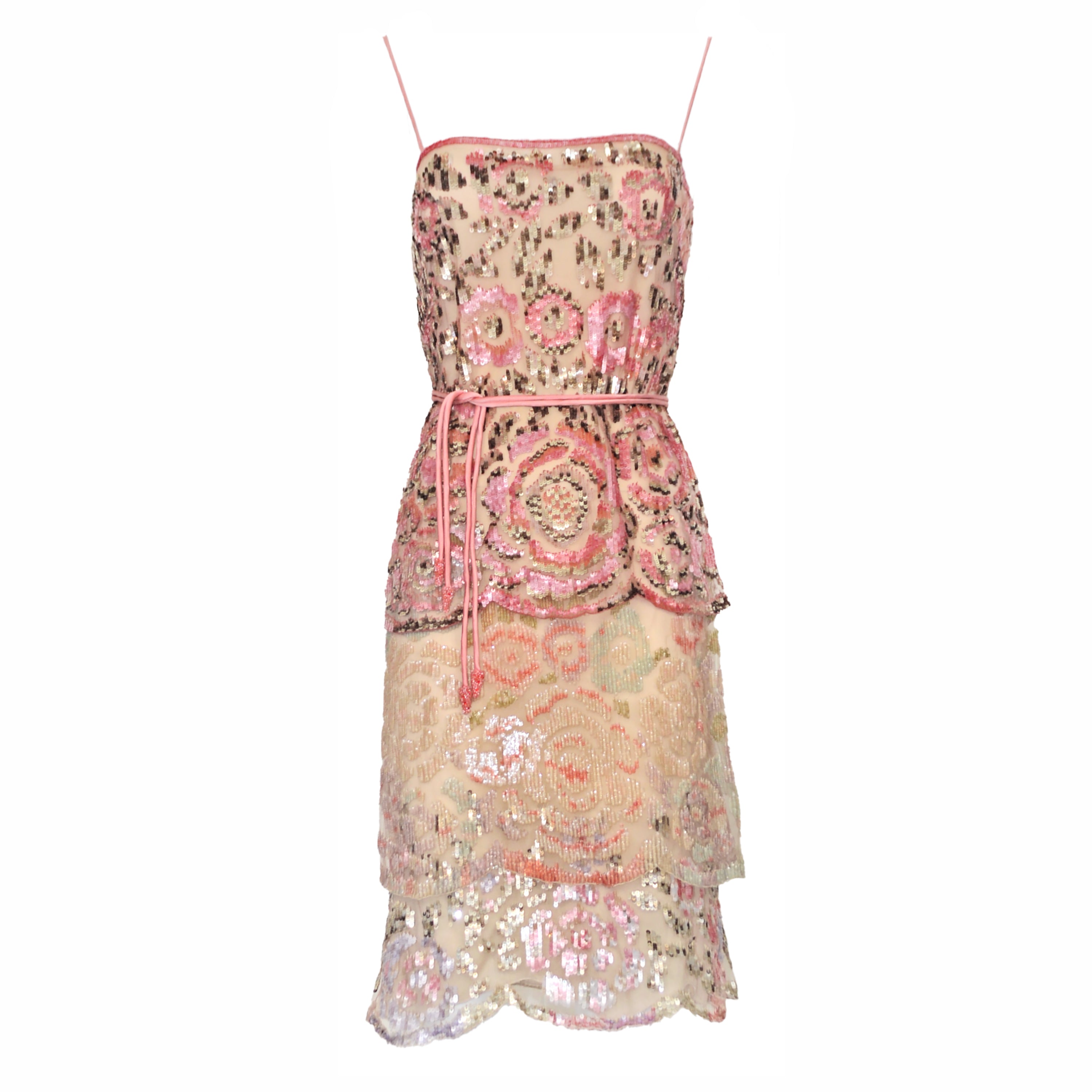 Valentino 2003 Sheer Sequin Dress – Anteactus