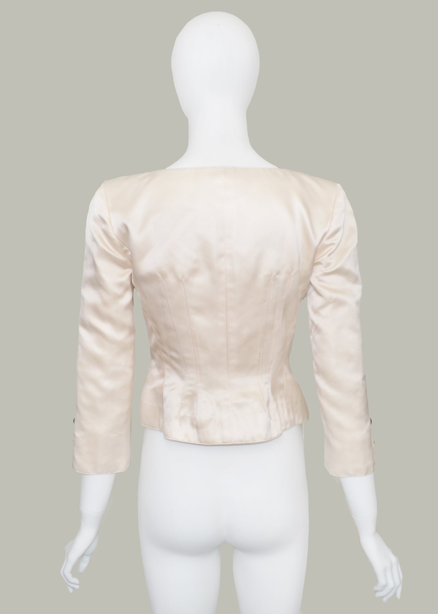 Valentino Boutique SS 1995 Ivory Silk Blouse