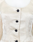Valentino Boutique SS 1995 Ivory Silk Blouse