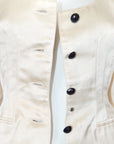 Valentino Boutique SS 1995 Ivory Silk Blouse