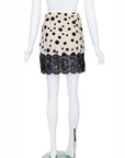 Valentino Boutique SS 1992 Polka Dot Lace Skirt