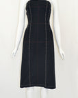 YOHJI YAMAMOTO SS 2000 Stitched Strapless Dress