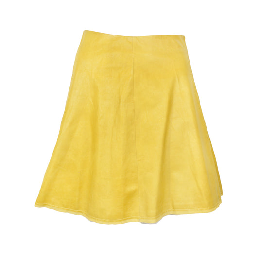 Olivier Theyskens SS 2001 leather mini skirt