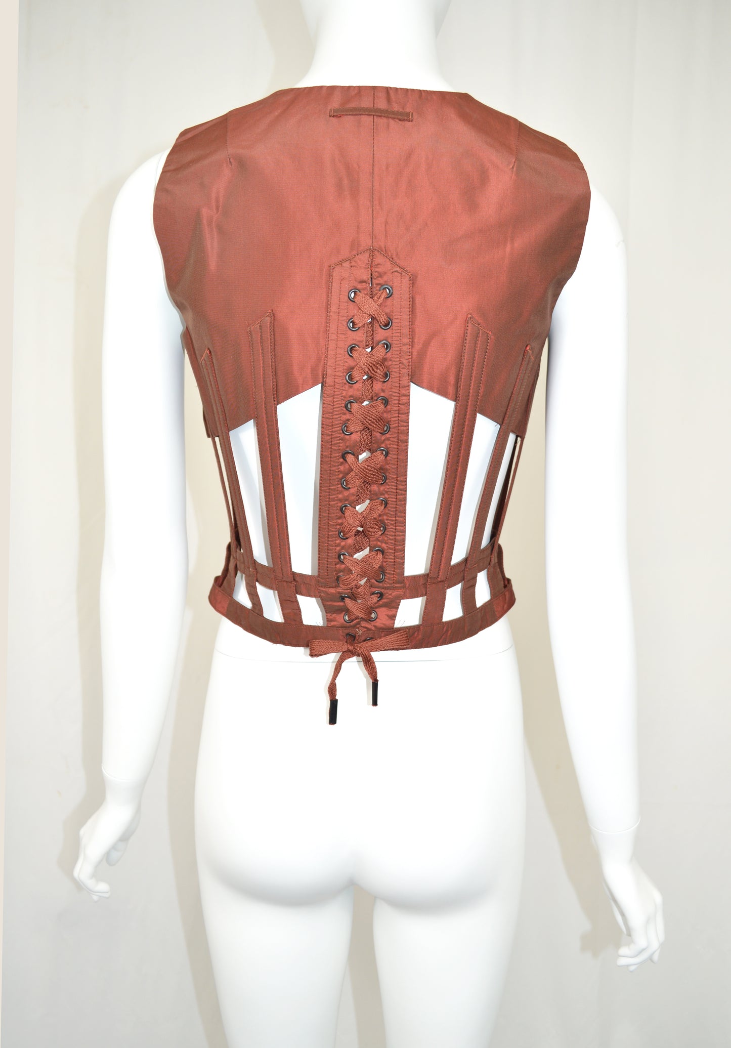 JEAN PAUL GAULTIER SS 1989 Cage Corset Waistcoat Vest