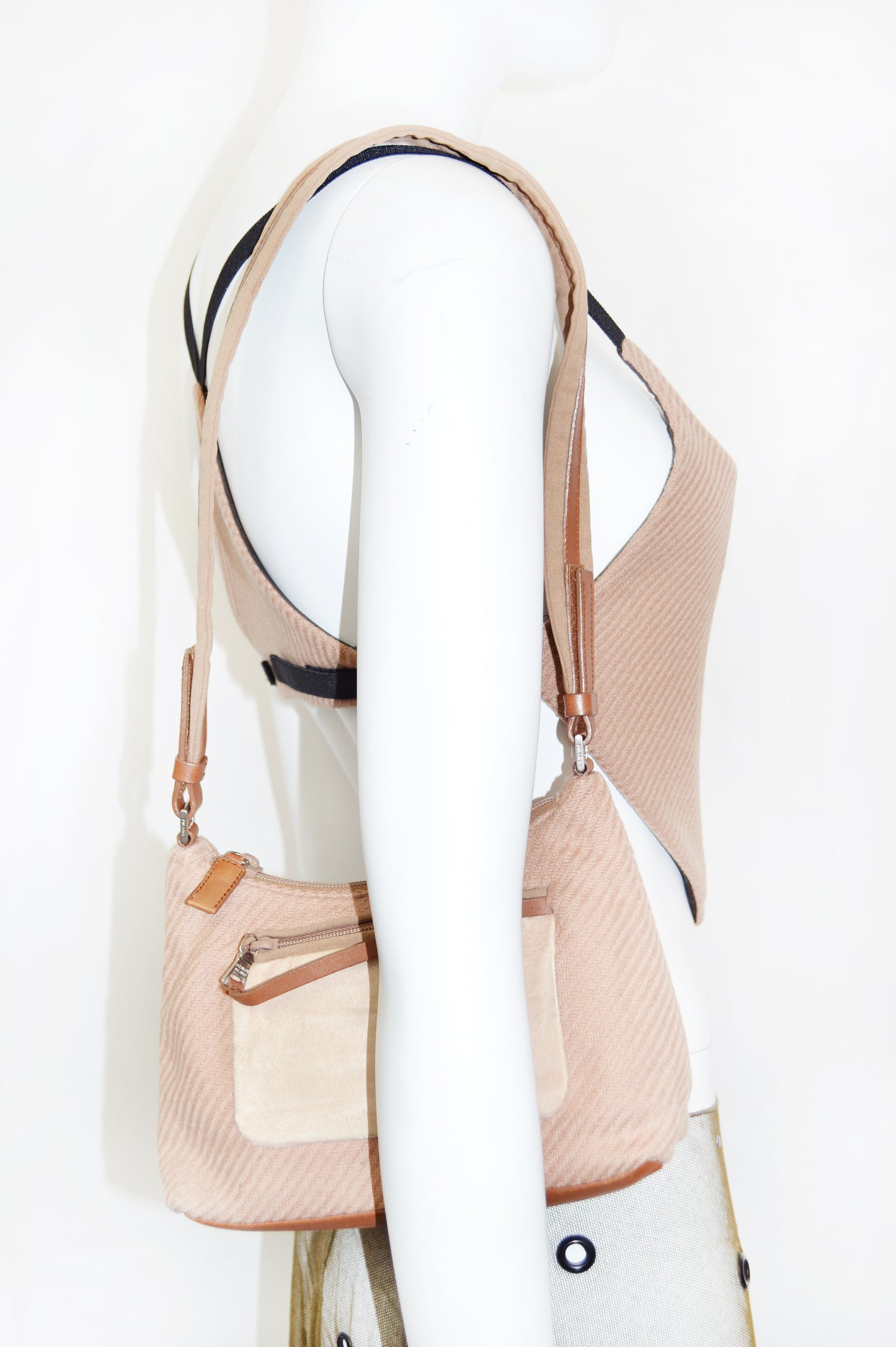 Prada FW 1999 Tan Shoulder Bag