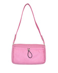 Prada FW 1999 Pink Wool Knit Bag w Neoprene Mesh