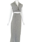 YOHJI YAMAMOTO FW 2003 Runway Wool Gingham Ensemble