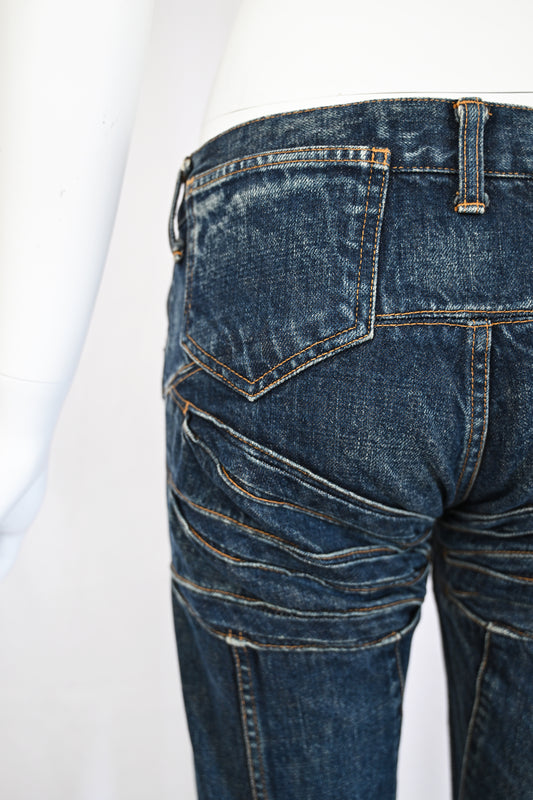 Junya Watanabe 2002 Low Rise Articulated Jeans