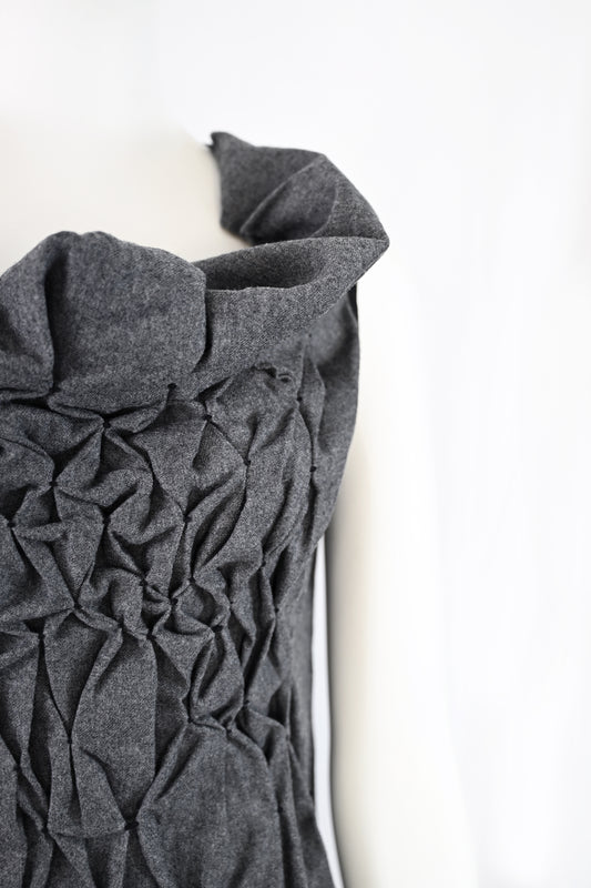 Gary Graham Wool Cinched Blouse