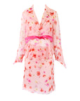 Valentino SS 2004 Floral Chiffon Silk Skirt Set